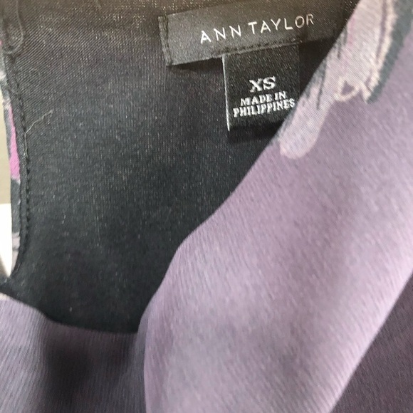 Ann Taylor Vtg 90's Y2k Cowl Neck Blouse Top Dark Floral Office Casual Lorelai - Picture 5 of 8